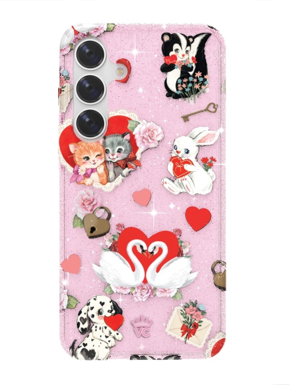 Love Letter Glitter Samsung Galaxy S22 Ultra Shockproof Case Swans, Kittens+more